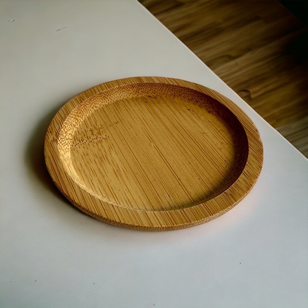 Wooden Bamboo Plant Saucer Drip Tray - Picture 4 of 14